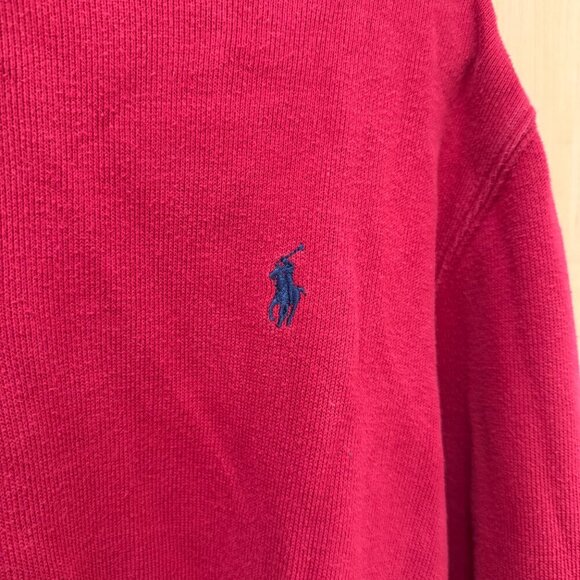 Ralph Lauren Red Quarter-Zip Pullover Men’s L - Picture 2 of 4